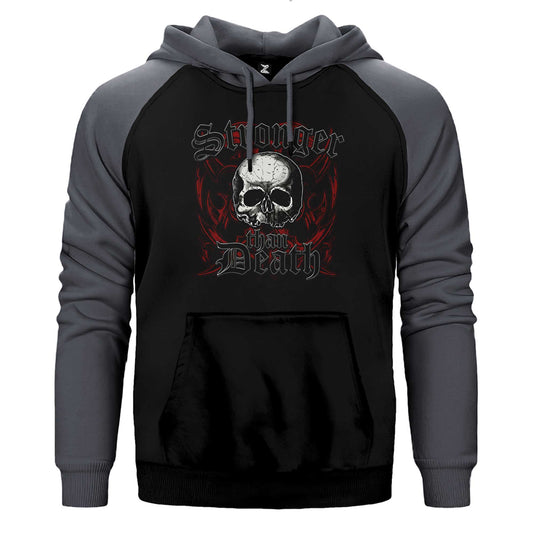 Black Label Society Stronger Than Death Çift Renk Reglan Kol Sweatshirt / Hoodie