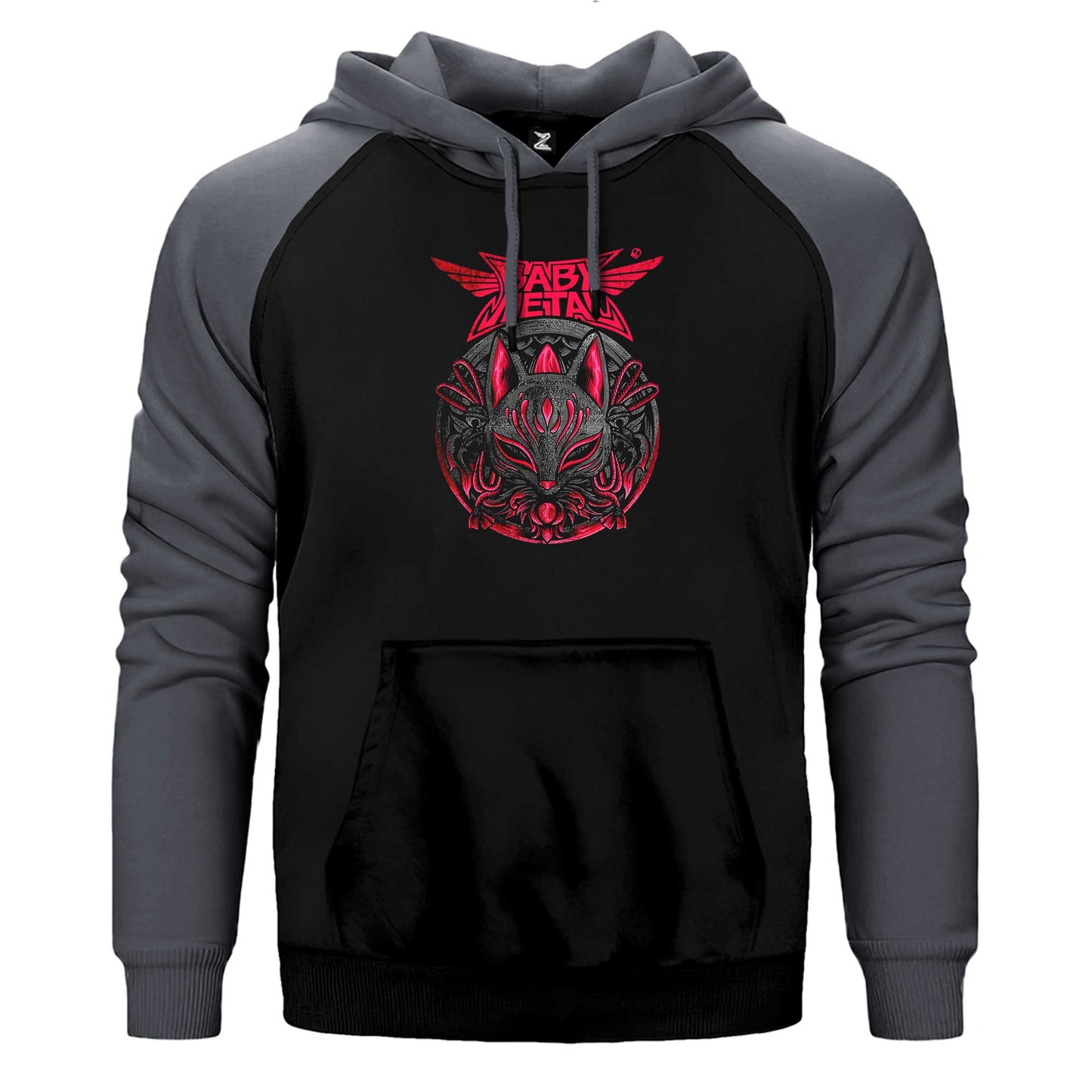 Babymetal Maneki Neko Çift Renk Reglan Kol Sweatshirt / Hoodie