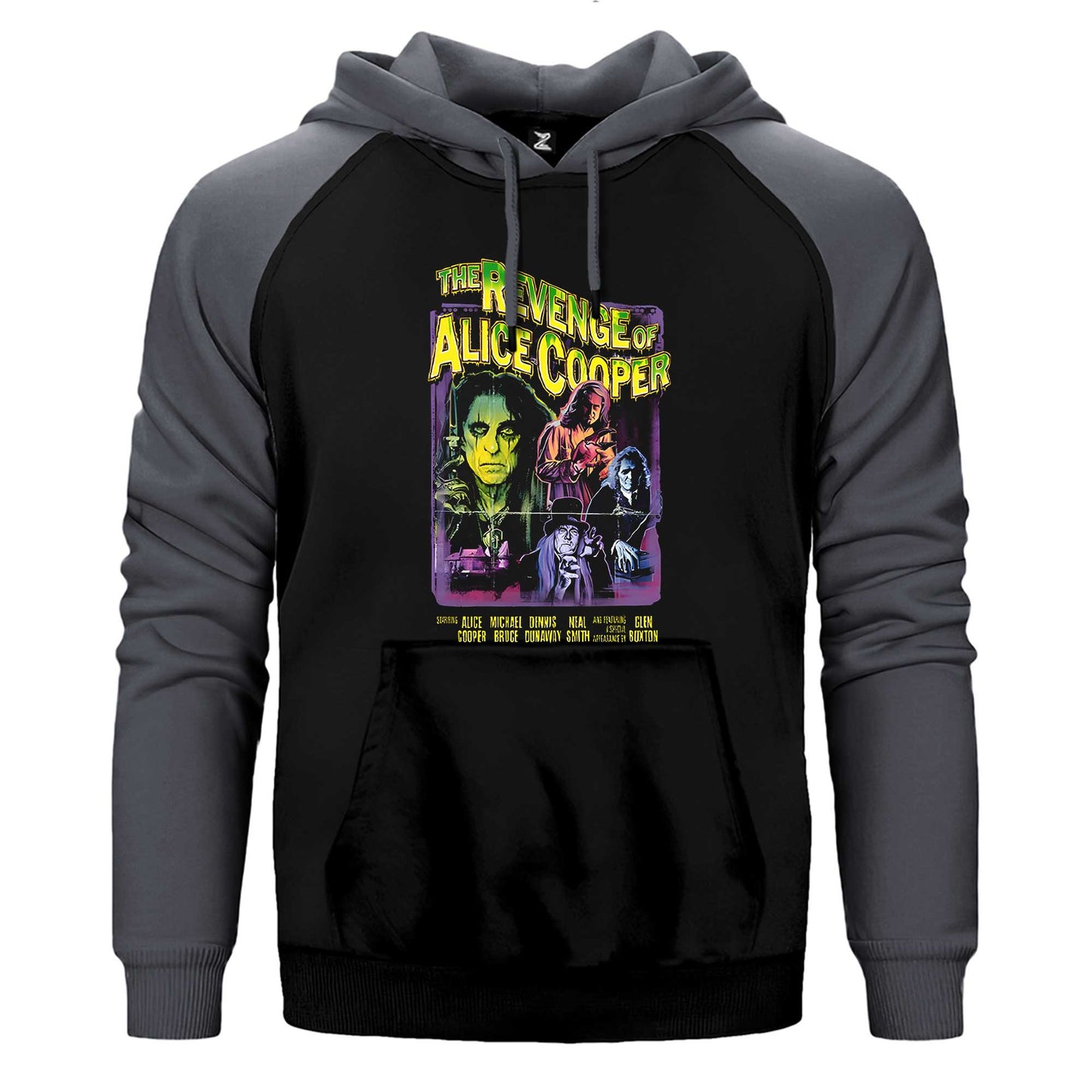 Alice Cooper The Revenge of Çift Renk / Parçalı Reglan Kol Sweatshirt