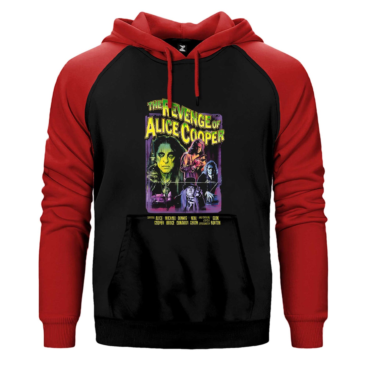 Alice Cooper The Revenge of Çift Renk / Parçalı Reglan Kol Sweatshirt