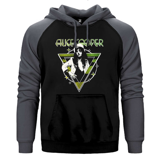 Alice Cooper Welcome To My Nightmare Çift Renk / Parçalı Reglan Kol Sweatshirt