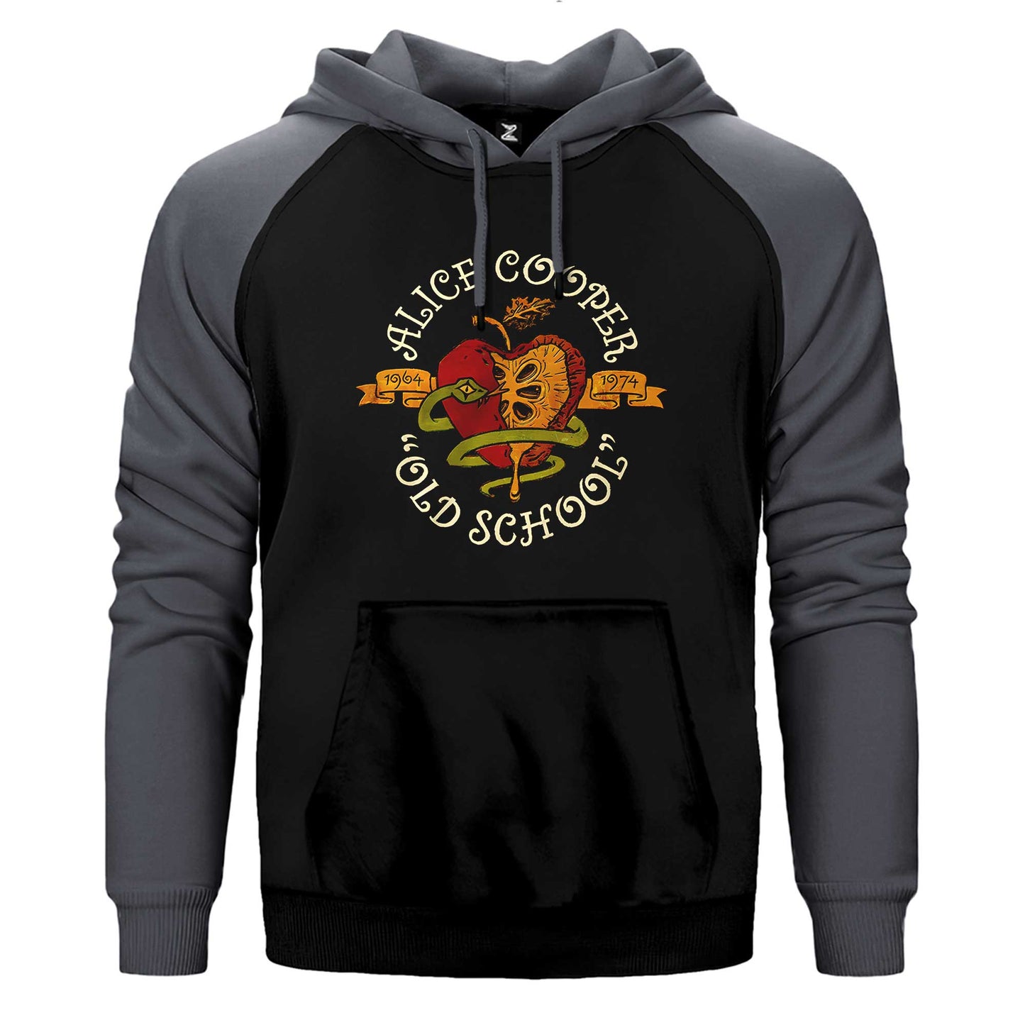 Alice Cooper Old School Çift Renk / Parçalı Reglan Kol Sweatshirt