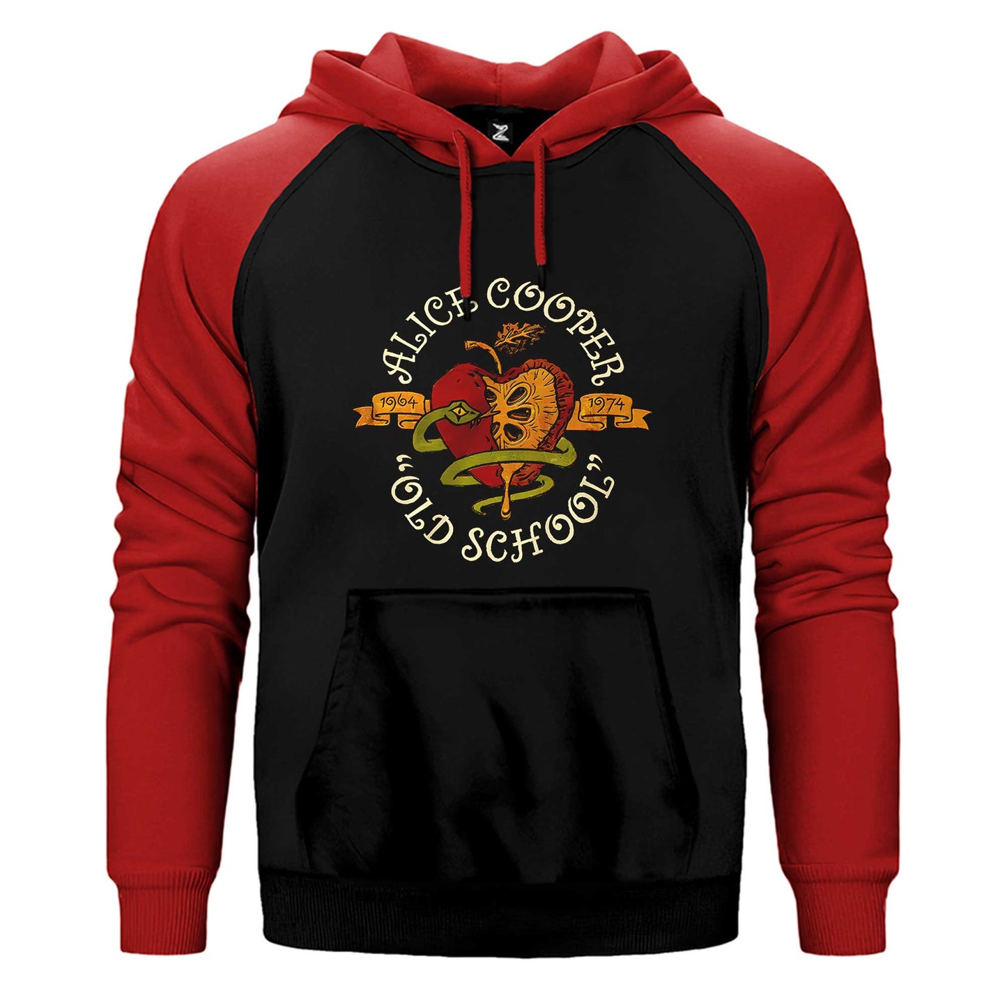 Alice Cooper Old School Çift Renk / Parçalı Reglan Kol Sweatshirt