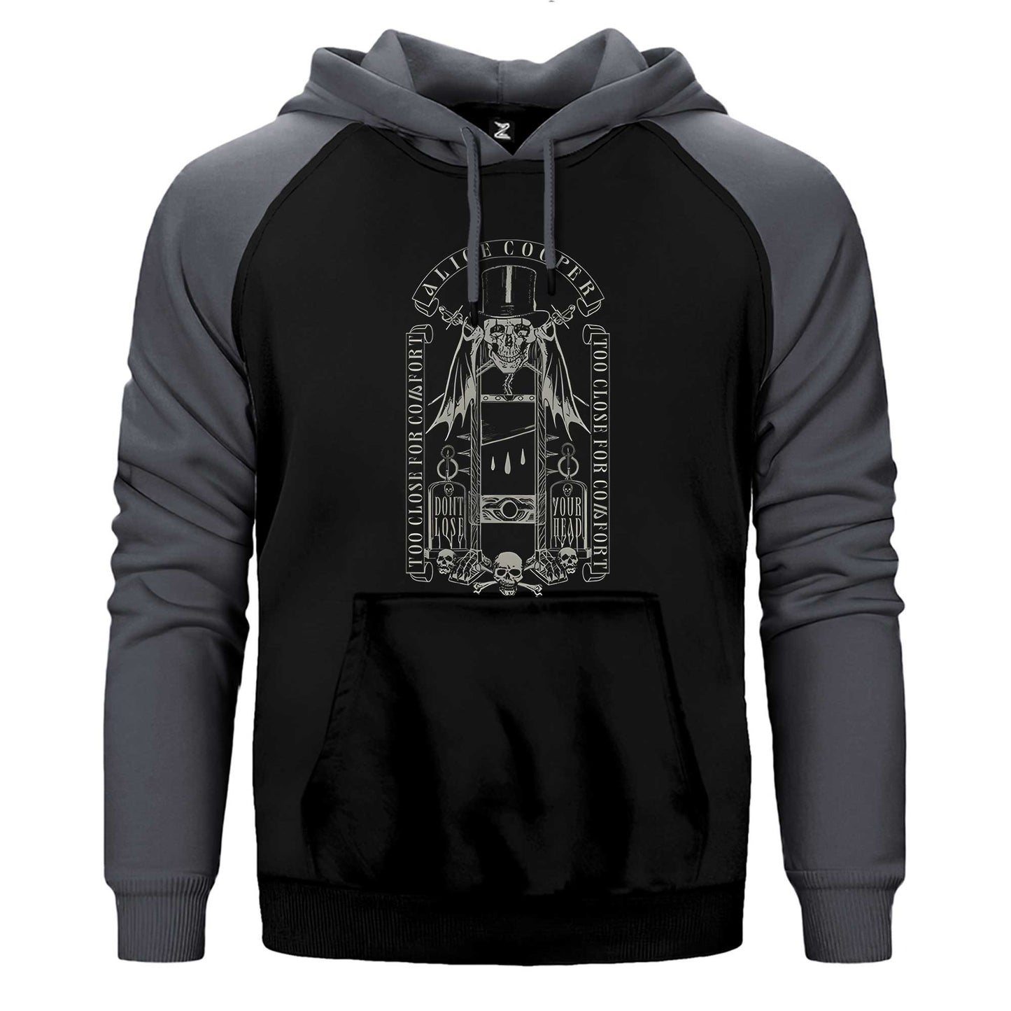 Alice Cooper Too Close For Comfort Çift Renk / Parçalı Reglan Kol Sweatshirt