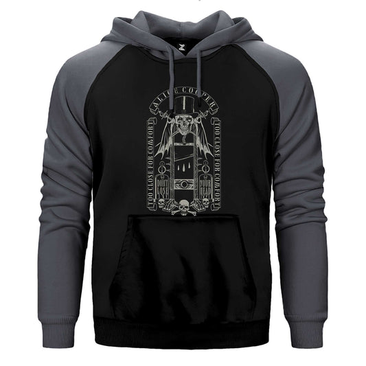Alice Cooper Too Close For Comfort Çift Renk / Parçalı Reglan Kol Sweatshirt