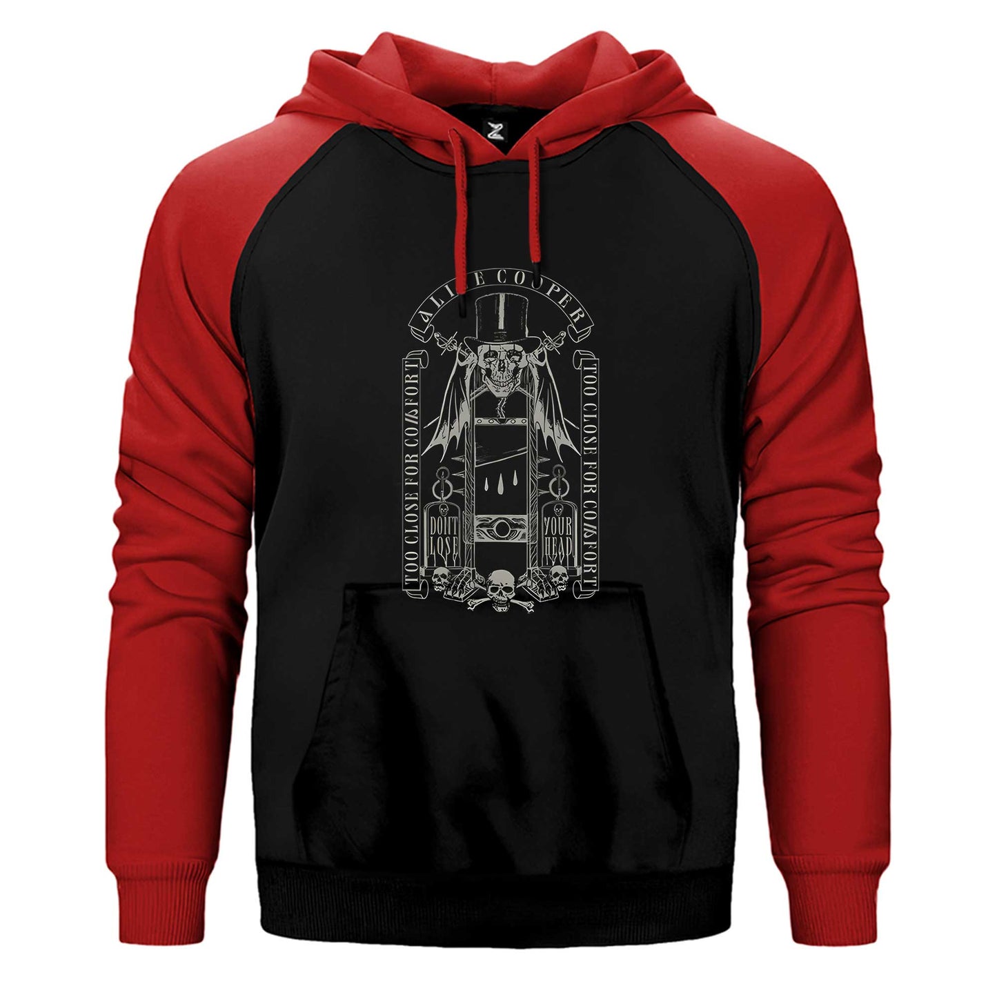 Alice Cooper Too Close For Comfort Çift Renk / Parçalı Reglan Kol Sweatshirt