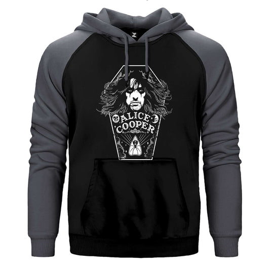 Alice Cooper Moon Of Alice Çift Renk / Parçalı Reglan Kol Sweatshirt