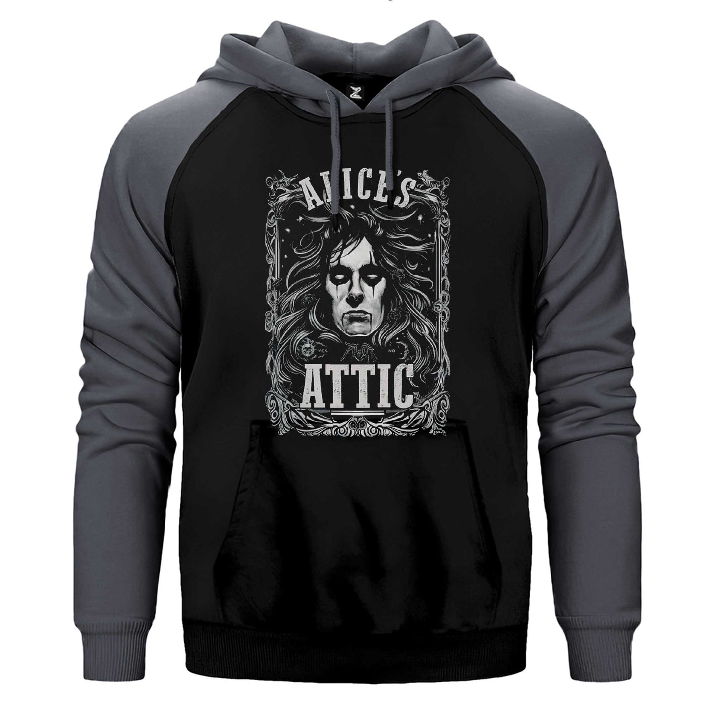 Alice Cooper Alice's Attic Çift Renk / Parçalı Reglan Kol Sweatshirt