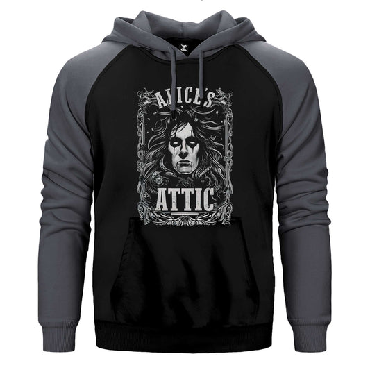 Alice Cooper Alice's Attic Çift Renk / Parçalı Reglan Kol Sweatshirt