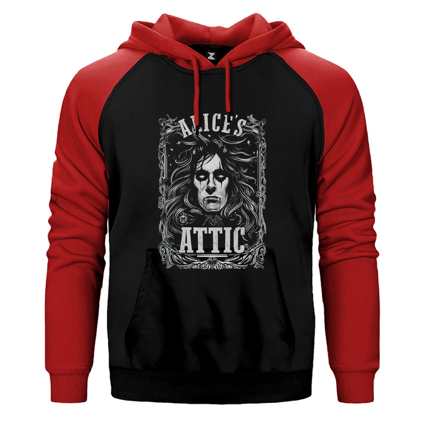 Alice Cooper Alice's Attic Çift Renk / Parçalı Reglan Kol Sweatshirt