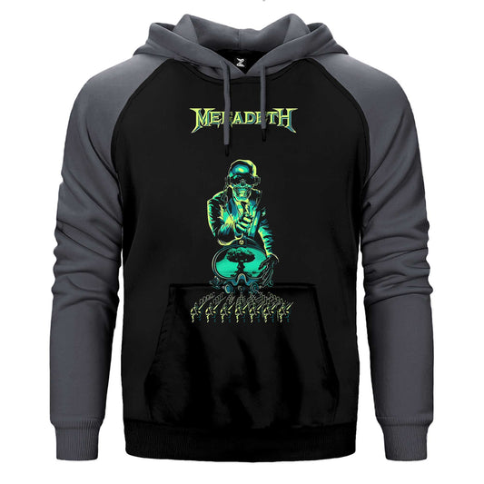 Megadeth Nuke Çift Renk / Parçalı Reglan Kol Sweatshirt