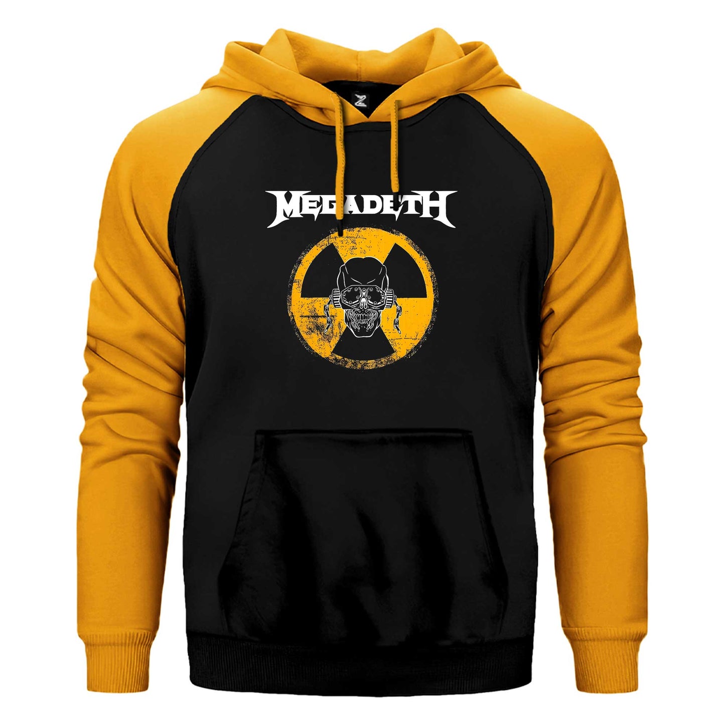 Megadeth WARNING! Alarm Çift Renk / Parçalı Reglan Kol Sweatshirt