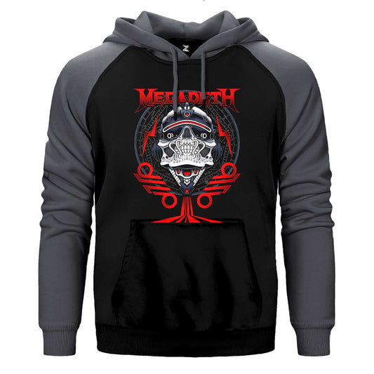 Megadeth The Walls Are Closing Çift Renk / Parçalı Reglan Kol Sweatshirt