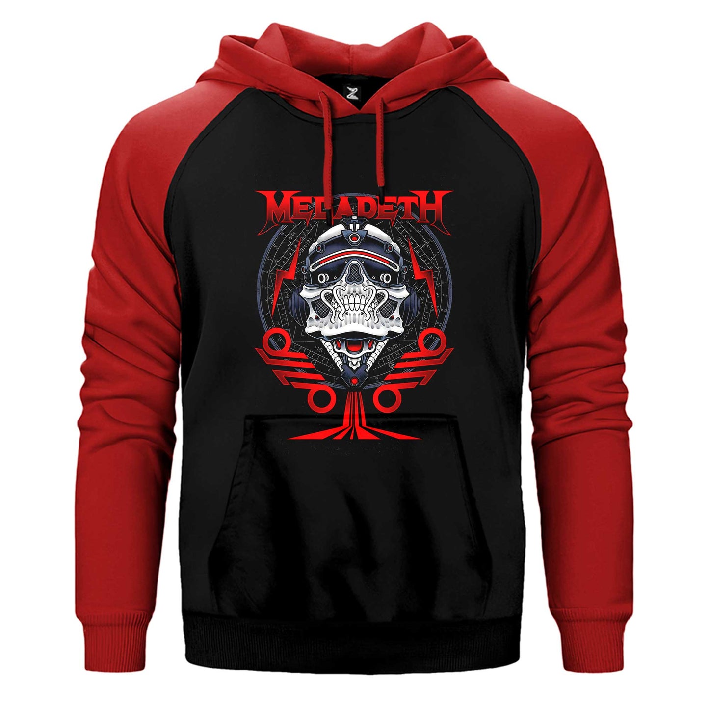 Megadeth The Walls Are Closing Çift Renk / Parçalı Reglan Kol Sweatshirt