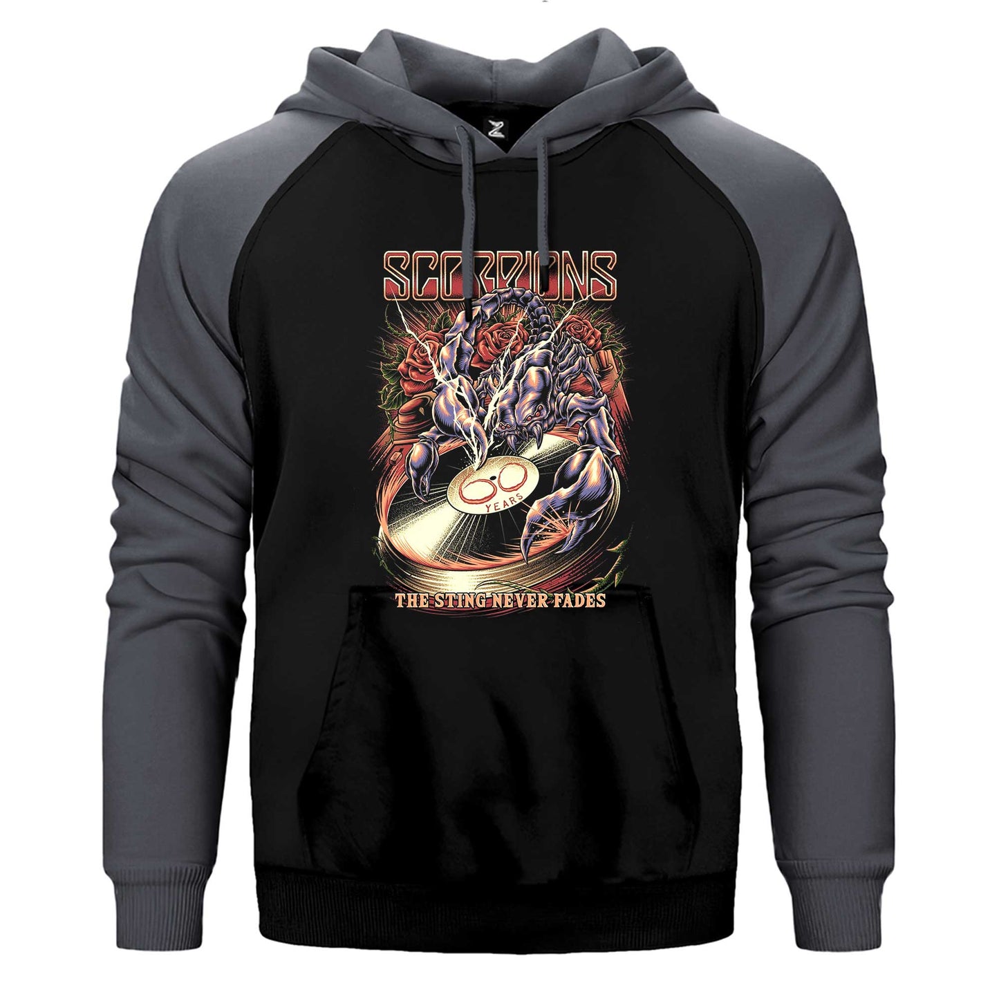 Scorpions The Sting Never Fades Çift Renk / Parçalı Reglan Kol Sweatshirt