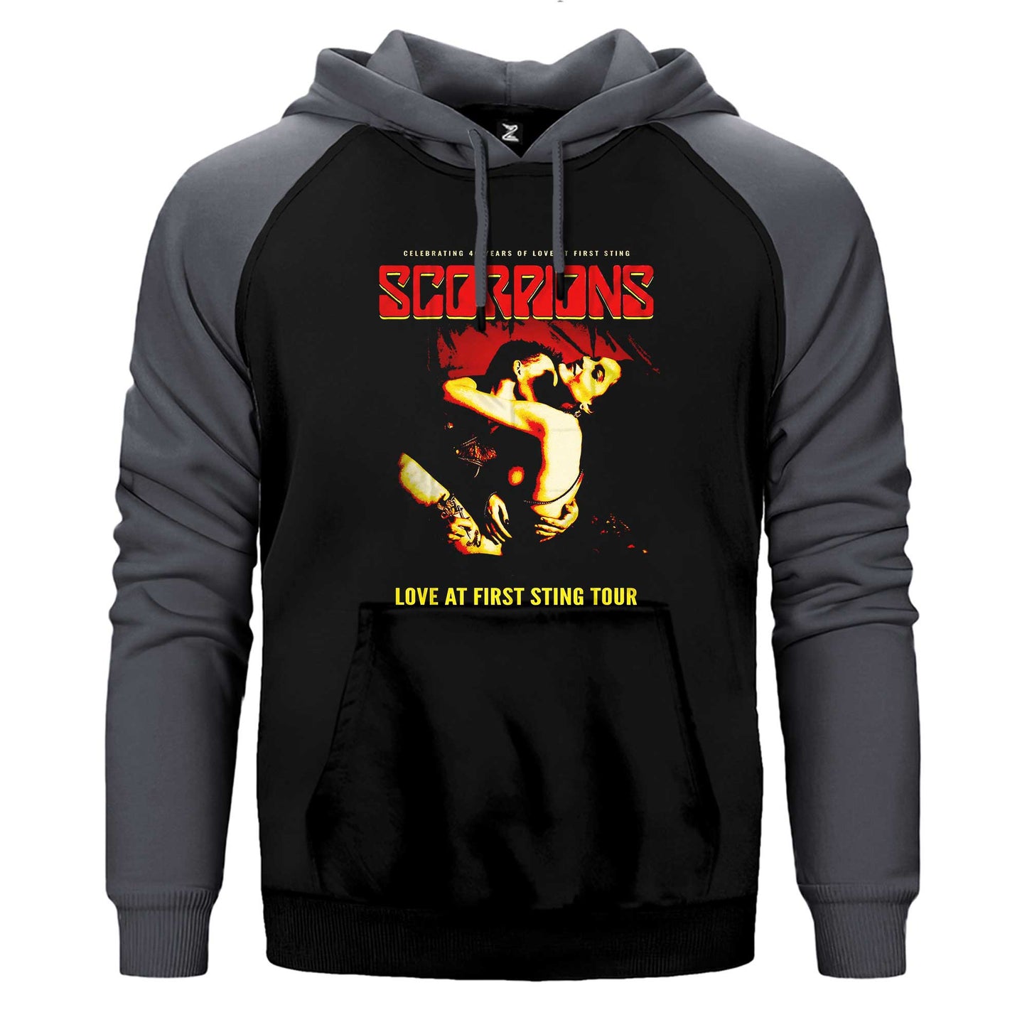 Scorpions Love At First Sting Çift Renk / Parçalı Reglan Kol Sweatshirt