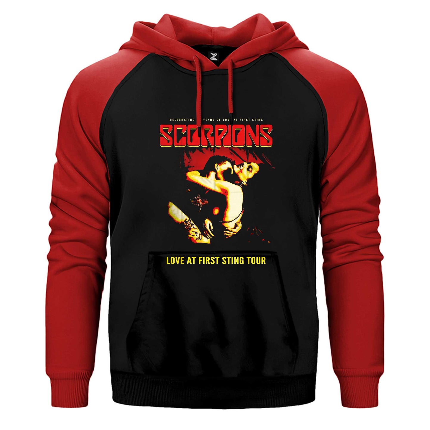Scorpions Love At First Sting Çift Renk / Parçalı Reglan Kol Sweatshirt