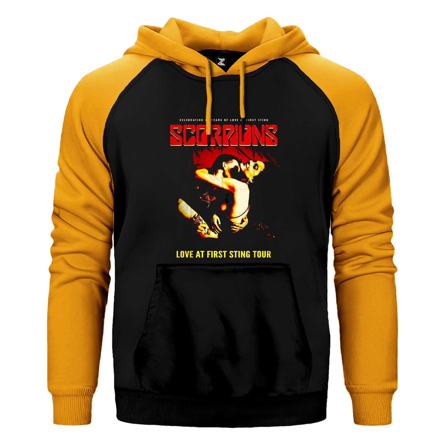 Scorpions Love At First Sting Çift Renk / Parçalı Reglan Kol Sweatshirt