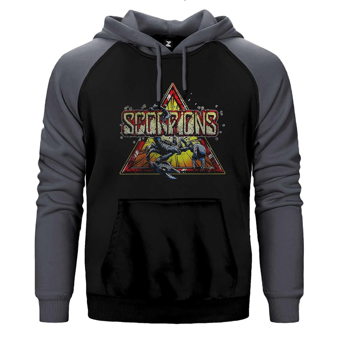 Scorpions Triangle Çift Renk / Parçalı Reglan Kol Sweatshirt