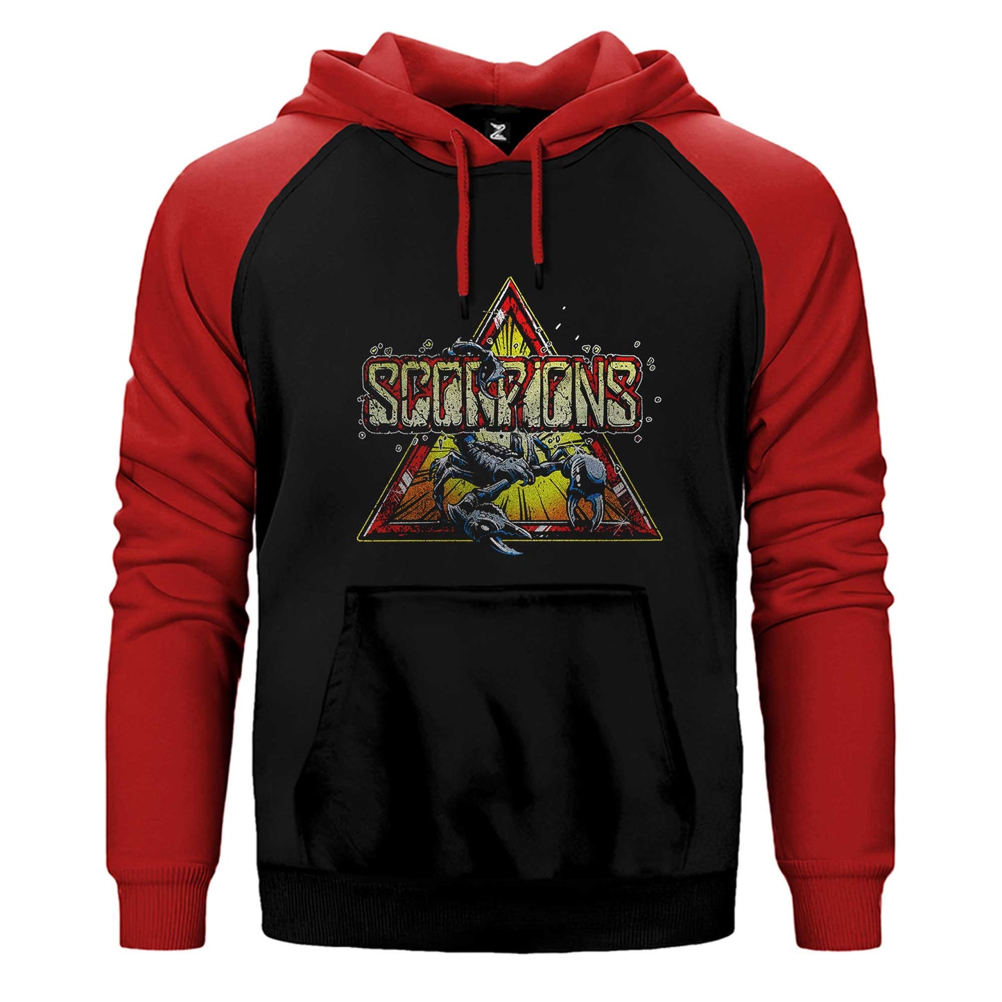 Scorpions Triangle Çift Renk / Parçalı Reglan Kol Sweatshirt