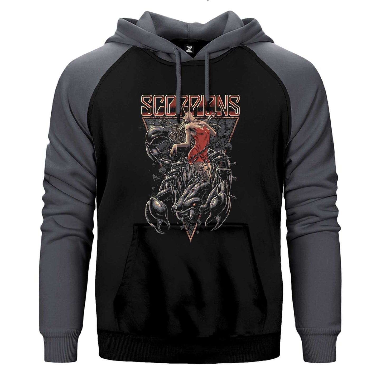 Scorpions Lovedrive Çift Renk / Parçalı Reglan Kol Sweatshirt
