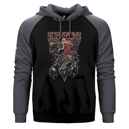 Scorpions Lovedrive Çift Renk / Parçalı Reglan Kol Sweatshirt