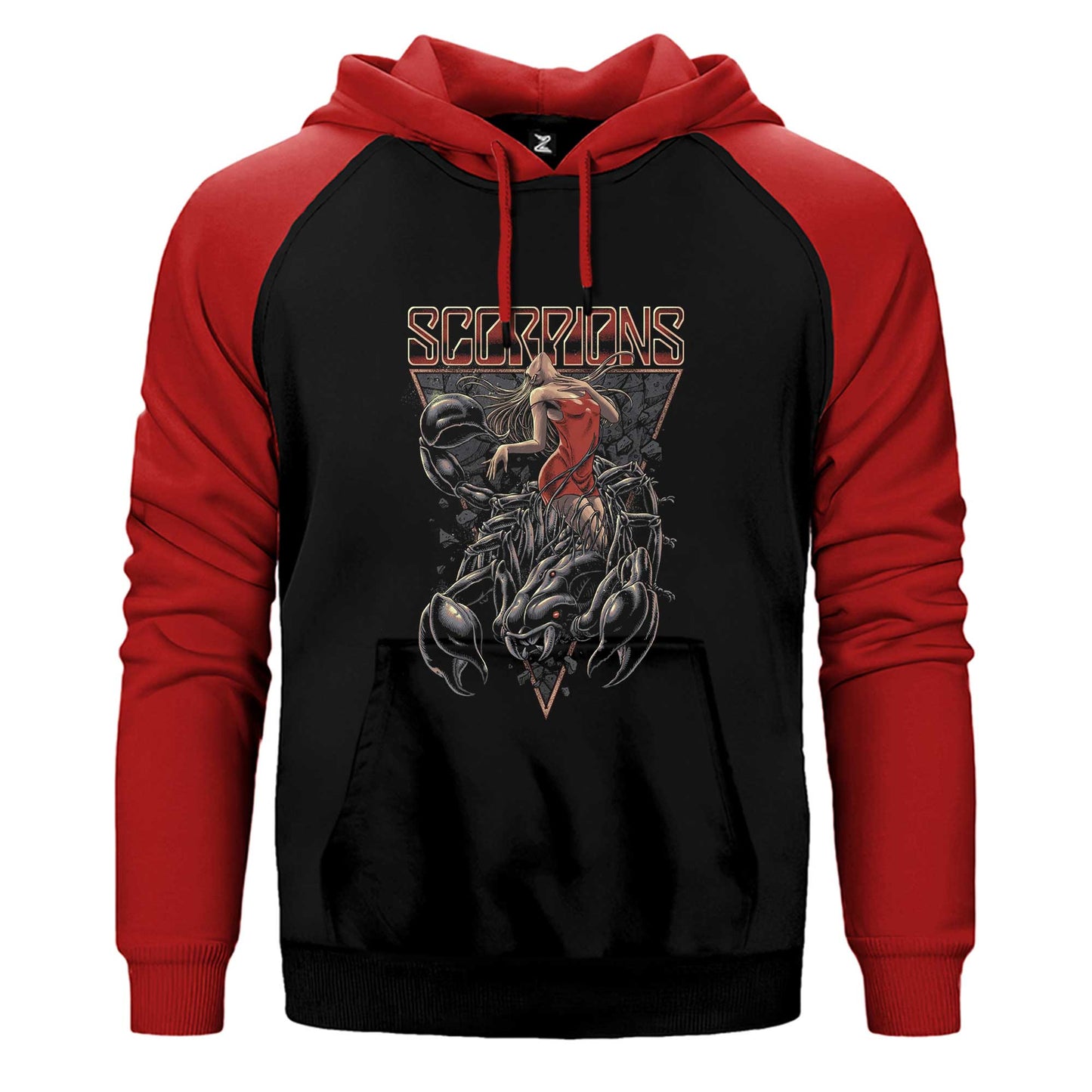 Scorpions Lovedrive Çift Renk / Parçalı Reglan Kol Sweatshirt
