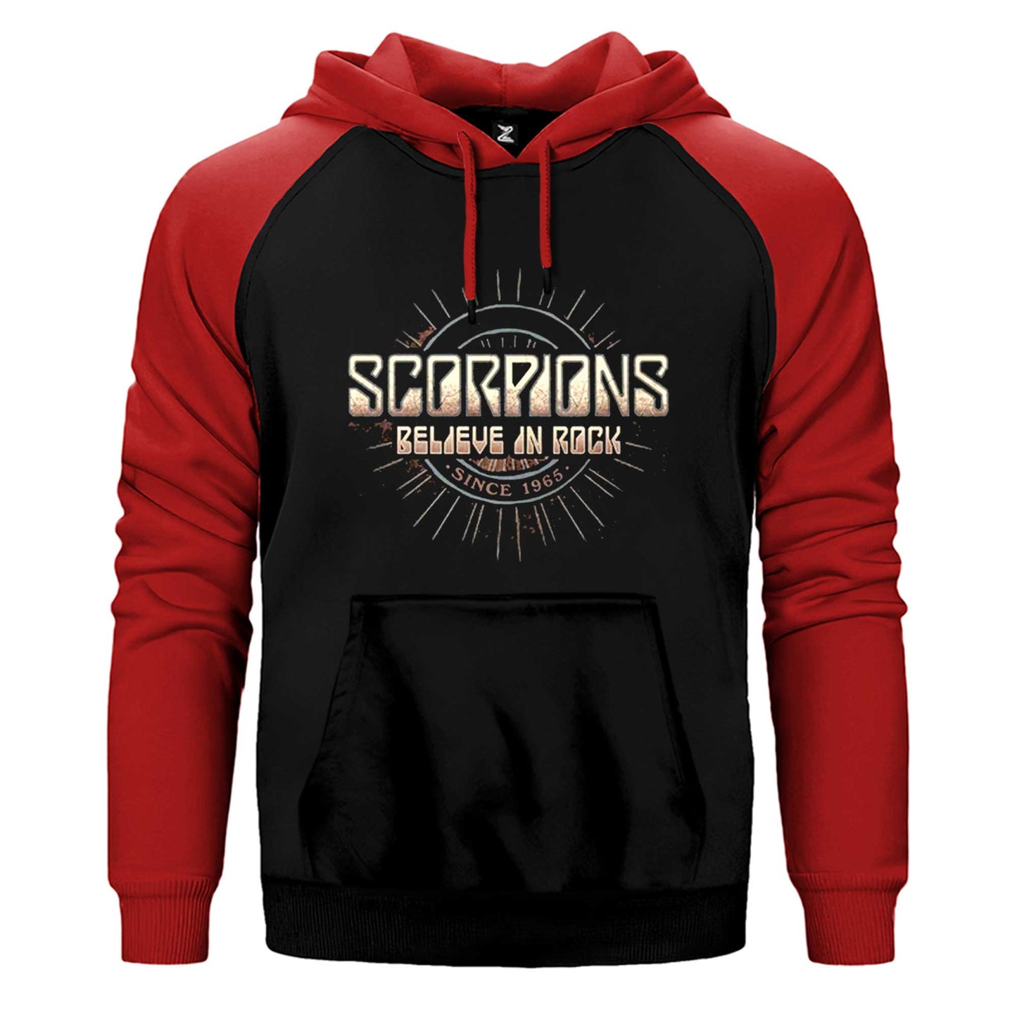 Scorpions Believe In Rock Çift Renk / Parçalı Reglan Kol Sweatshirt