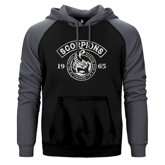 Scorpions Scream For Me Çift Renk / Parçalı Reglan Kol Sweatshirt