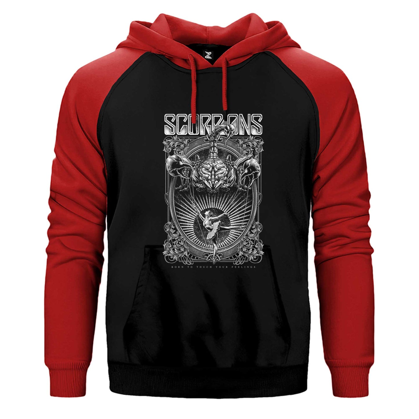 Scorpions Born To Touch Your Feelings Çift Renk / Parçalı Reglan Kol Sweatshirt