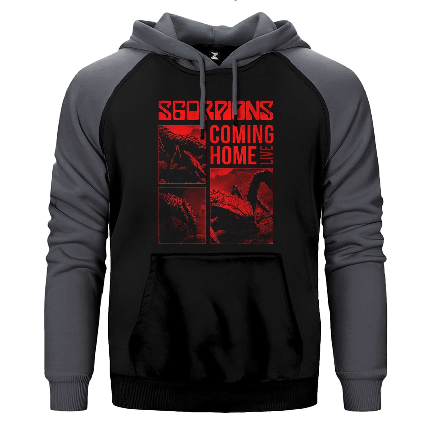 Scorpions Coming Home Çift Renk / Parçalı Reglan Kol Sweatshirt