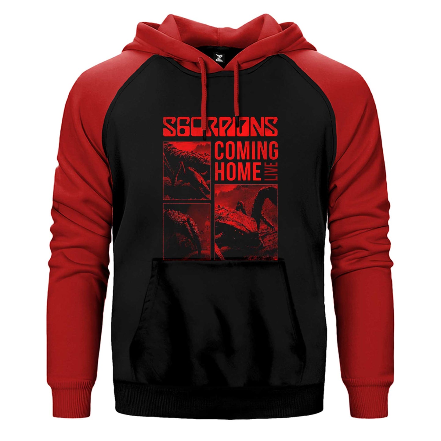 Scorpions Coming Home Çift Renk / Parçalı Reglan Kol Sweatshirt