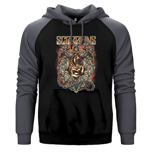 Scorpions Mind Like A Tree Çift Renk / Parçalı Reglan Kol Sweatshirt