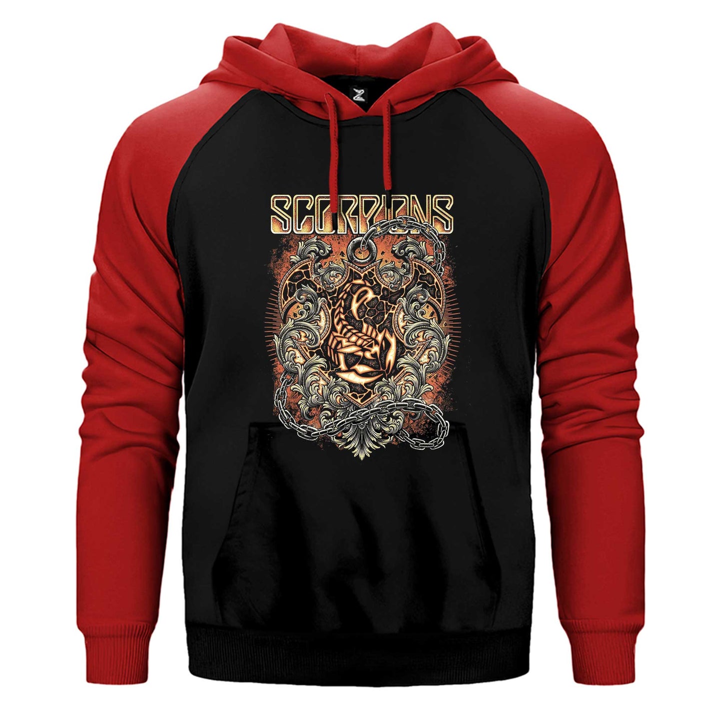 Scorpions Mind Like A Tree Çift Renk / Parçalı Reglan Kol Sweatshirt