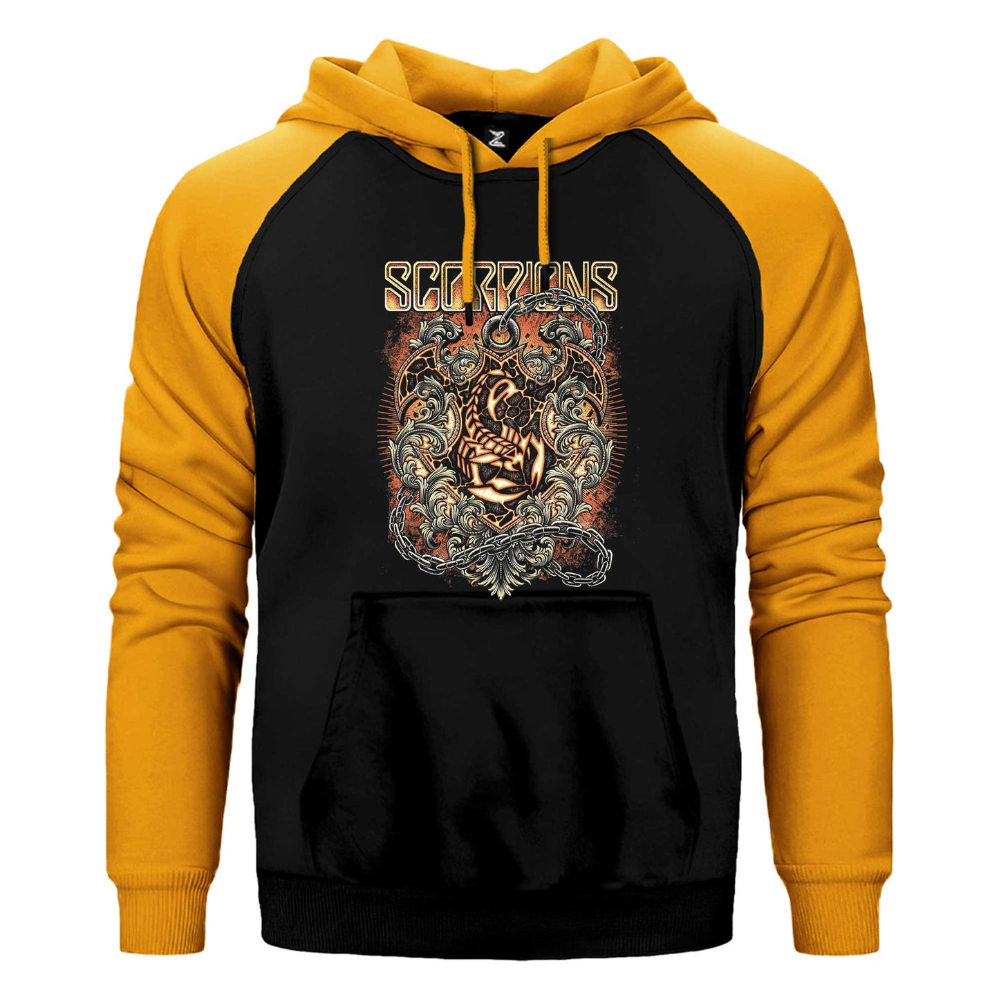 Scorpions Mind Like A Tree Çift Renk / Parçalı Reglan Kol Sweatshirt