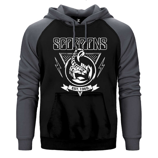 Scorpions Est. 1965 Çift Renk / Parçalı Reglan Kol Sweatshirt