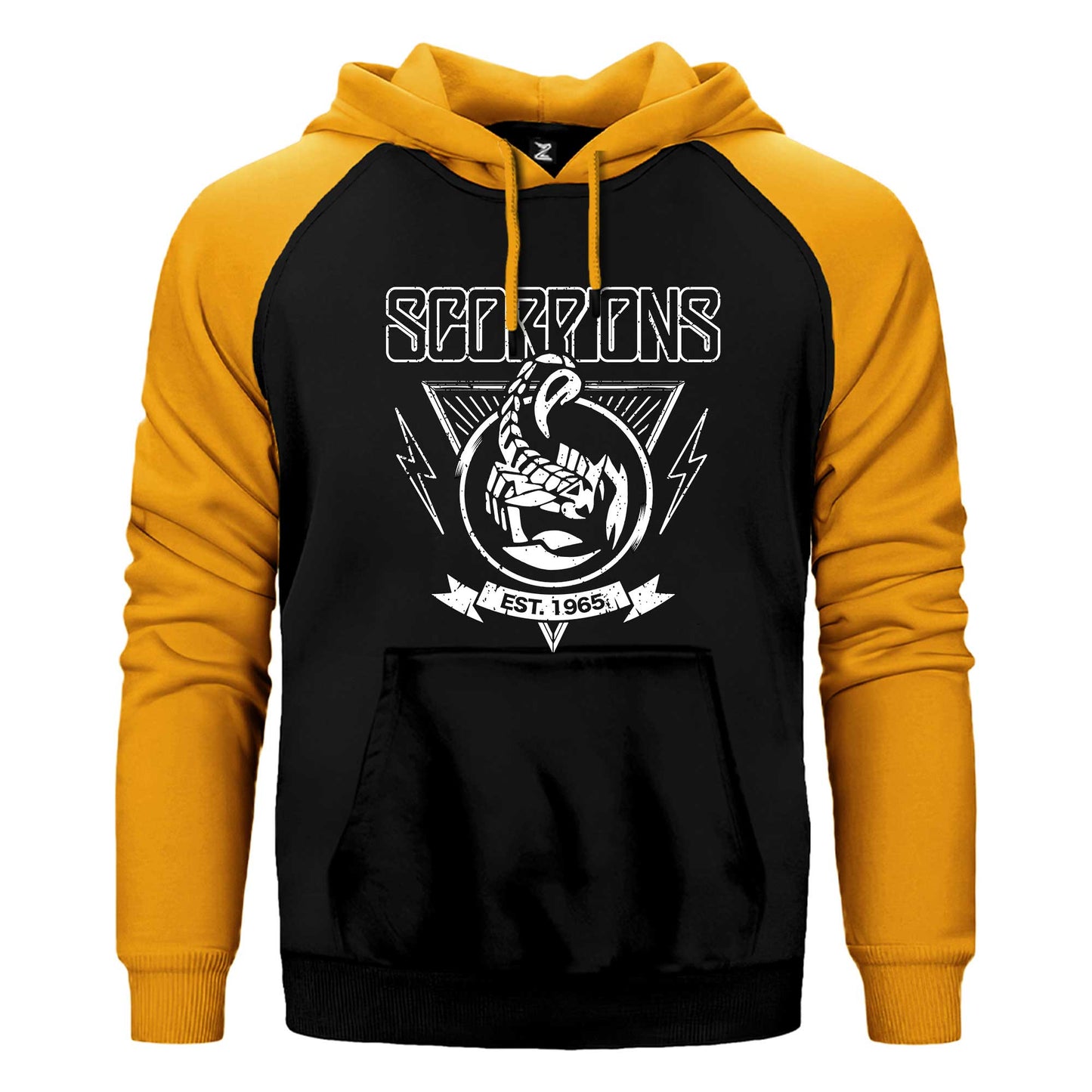 Scorpions Est. 1965 Çift Renk / Parçalı Reglan Kol Sweatshirt