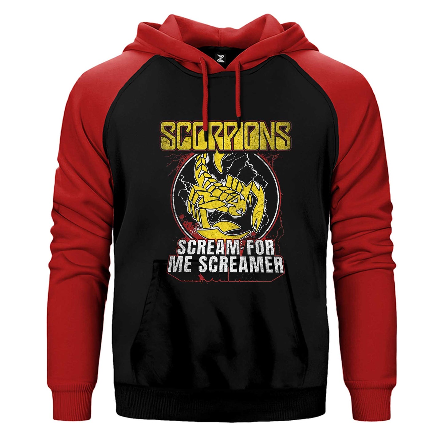 Scorpions Scream For Me Screamer Çift Renk / Parçalı Reglan Kol Sweatshirt