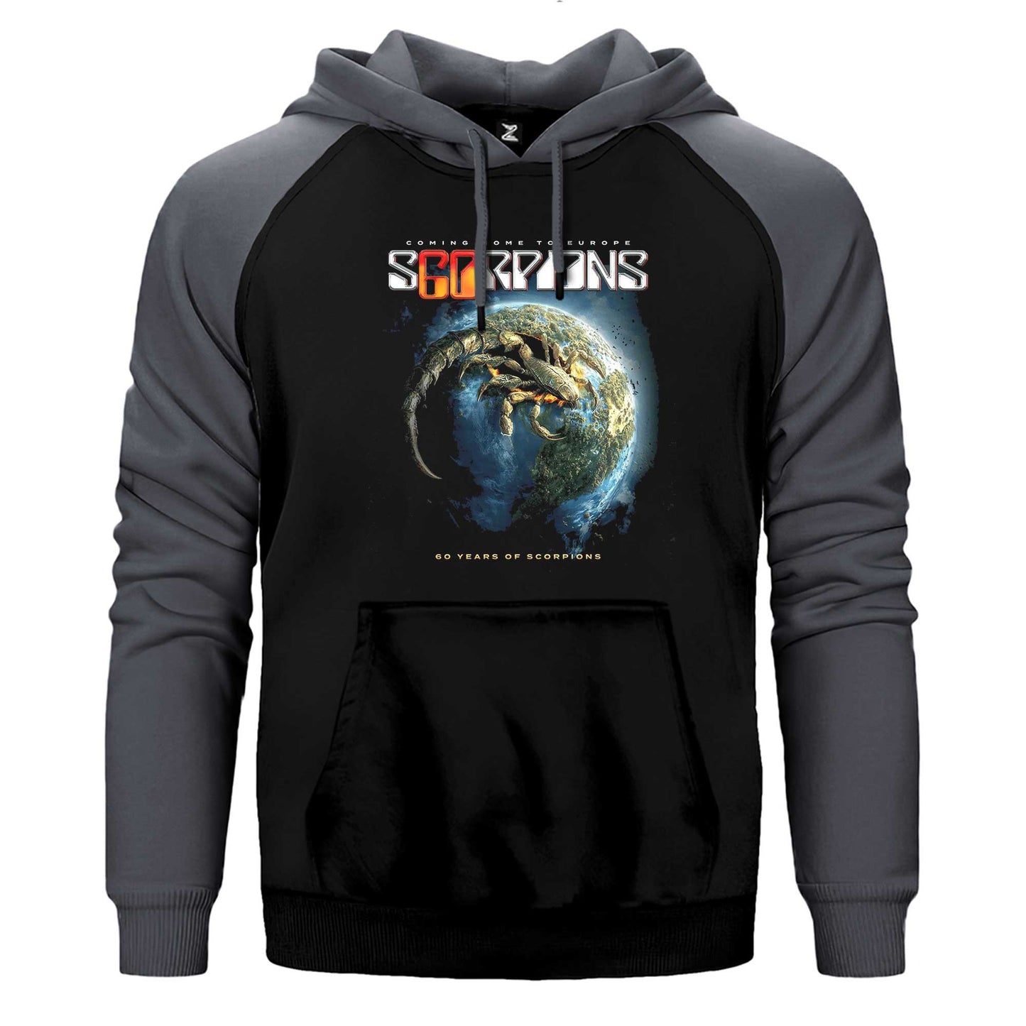 Scorpions 60 Years of Scorpions Çift Renk / Parçalı Reglan Kol Sweatshirt