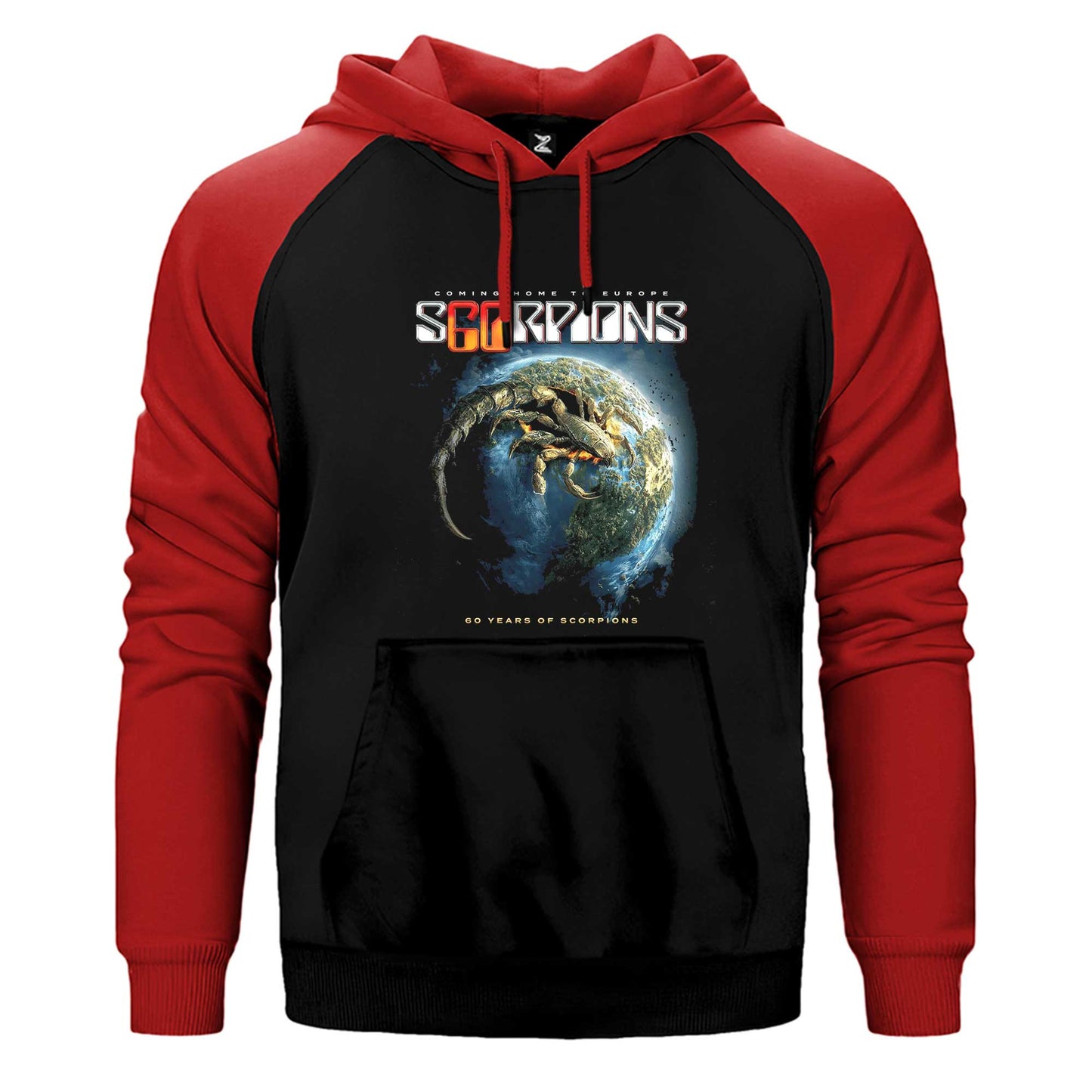 Scorpions 60 Years of Scorpions Çift Renk / Parçalı Reglan Kol Sweatshirt
