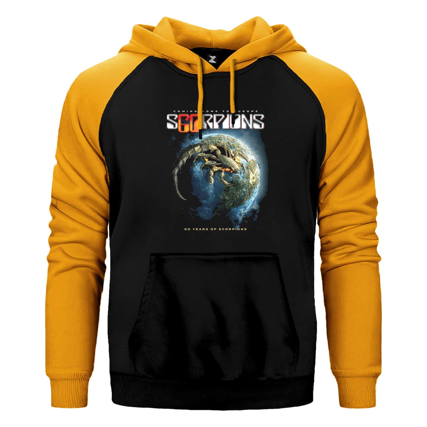 Scorpions 60 Years of Scorpions Çift Renk / Parçalı Reglan Kol Sweatshirt