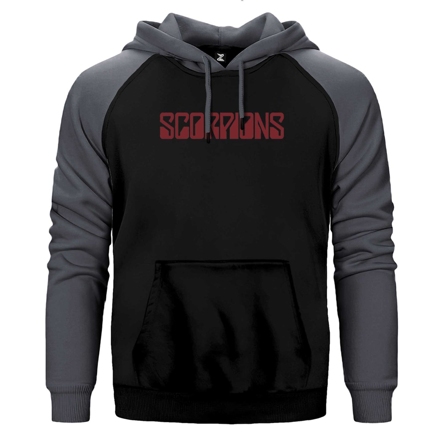 Scorpions Tex Red Çift Renk / Parçalı Reglan Kol Sweatshirt