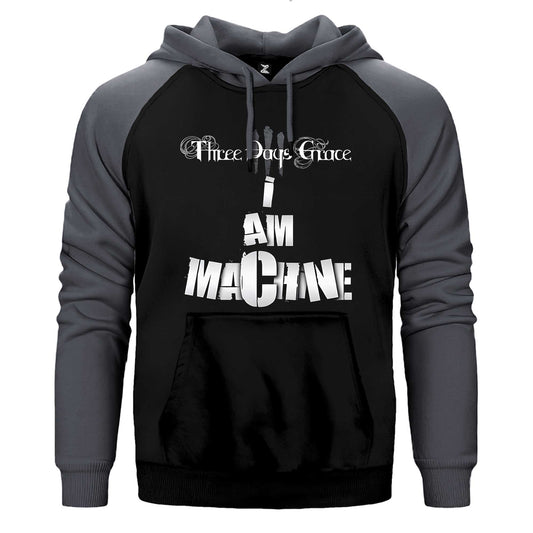 Three Days Grace I AM MACHINE Çift Renk / Parçalı Reglan Kol Sweatshirt