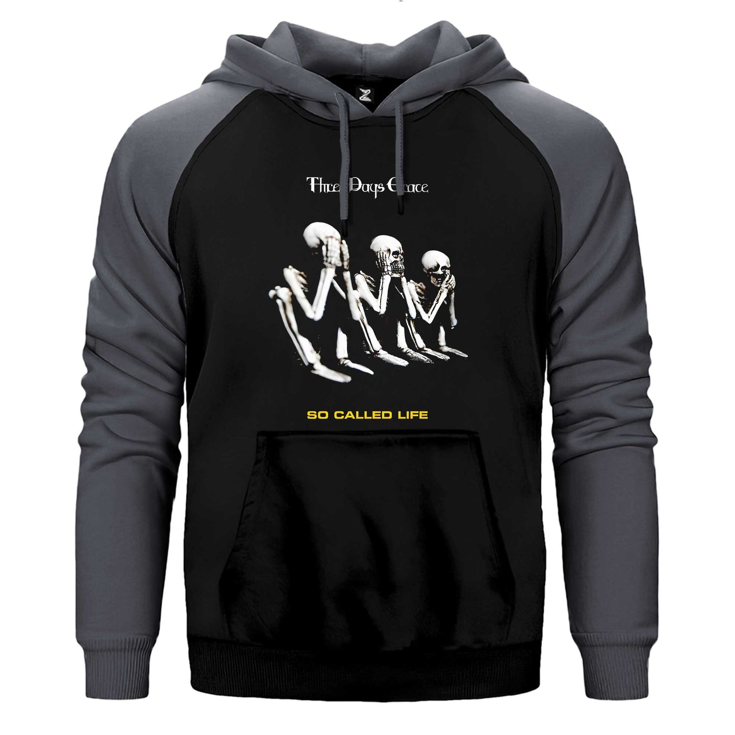 Three Days Grace So Called Çift Renk / Parçalı Reglan Kol Sweatshirt