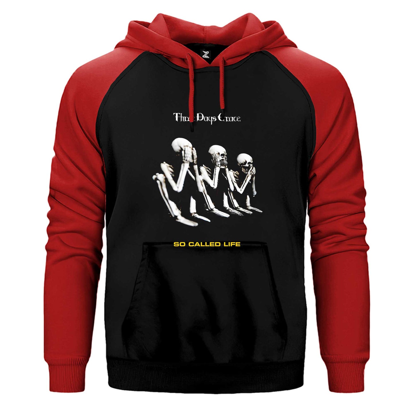 Three Days Grace So Called Çift Renk / Parçalı Reglan Kol Sweatshirt