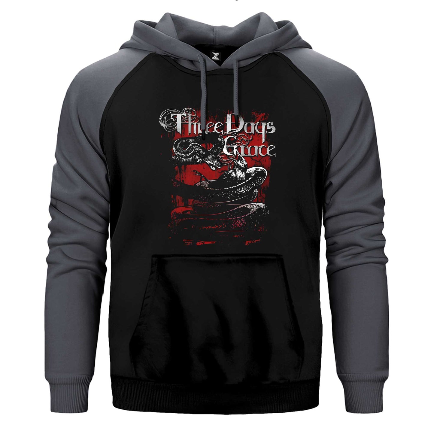Three Days Grace Food Chain Çift Renk / Parçalı Reglan Kol Sweatshirt