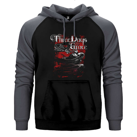 Three Days Grace Food Chain Çift Renk / Parçalı Reglan Kol Sweatshirt
