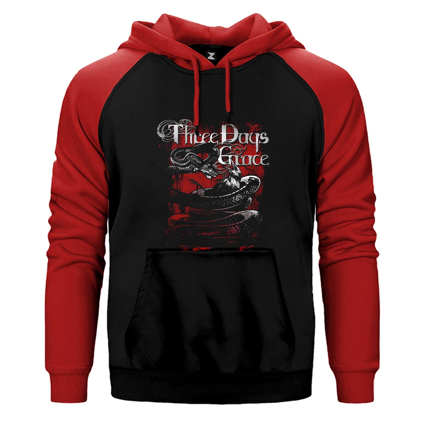 Three Days Grace Food Chain Çift Renk / Parçalı Reglan Kol Sweatshirt