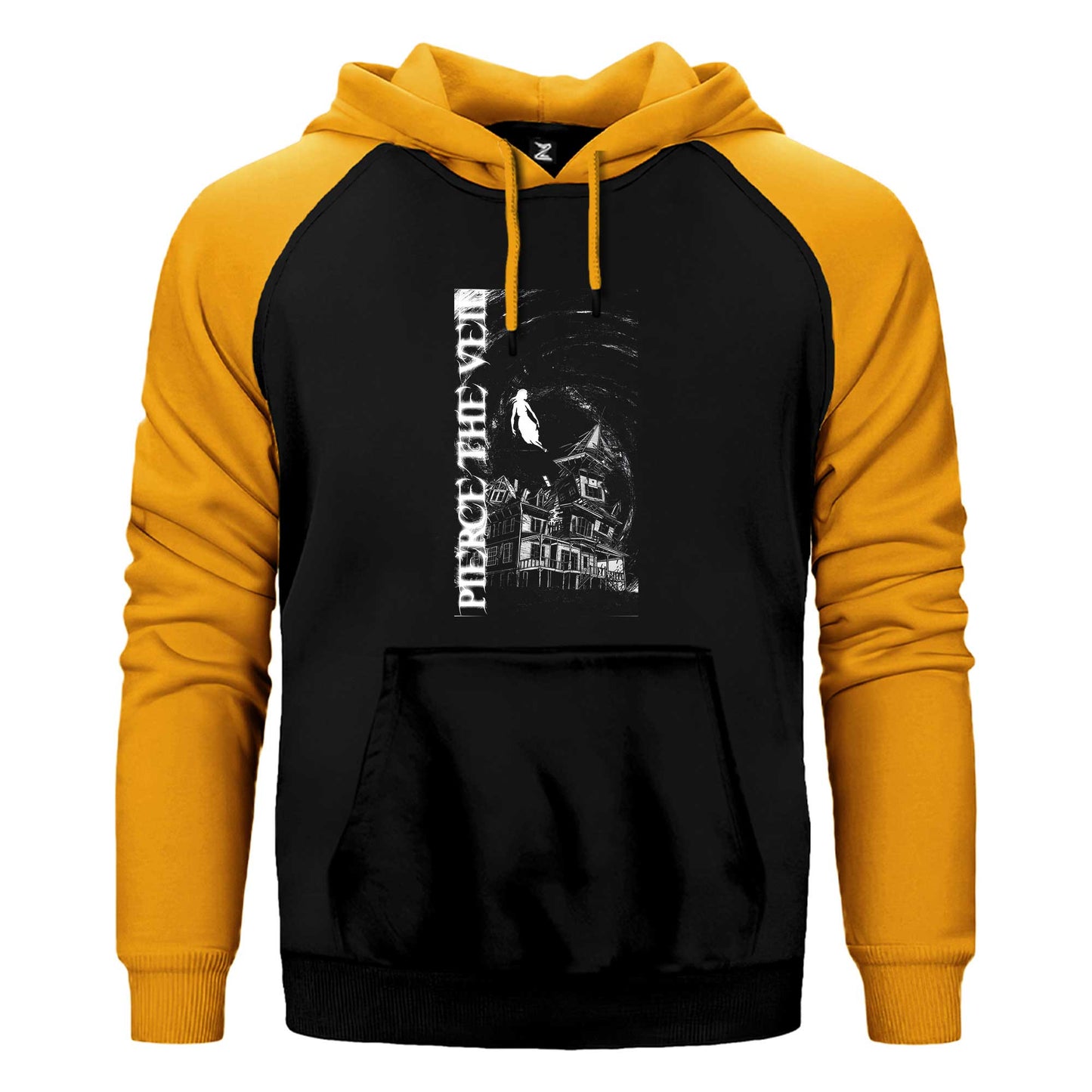 Three Days Grace Pierce The Veil Çift Renk / Parçalı Reglan Kol Sweatshirt