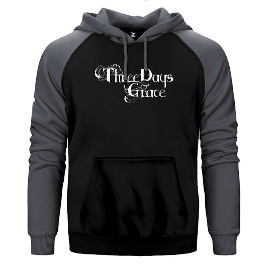 Three Days Grace Logo Text Çift Renk / Parçalı Reglan Kol Sweatshirt